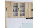 Vidaxl Armadio Da Cucina 2 Pezzi Rovere Sonoma 40 X 31 X 80 Cm Materiale In Legno