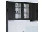 Vidaxl Armadio Da Cucina Con Ripiano Nero 40 X 31 X 80 Cm Materiale A Base Di Legno