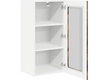 Vidaxl Mobiletto Da Cucina Con Ripiano 2 Pezzi Rovere Fumé 40 X 31 X 80 Cm
