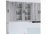 Vidaxl Armadio Da Cucina 2 Pezzi Grigio Sonoma 40 X 31 X 80 Cm Materiale A Base Di Legno