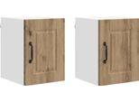 Vidaxl Armadio Da Cucina 2 Pezzi Rovere Artisan 30 X 31 X 40 Cm Materiale A Base Di Legno