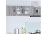 Vidaxl Armadio Da Cucina Grigio Sonoma 80 X 31 X 40 Cm Materiale A Base Di Legno