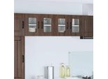 Vidaxl Mobiletto Da Cucina Con Anta 2 Pezzi Aspetto Rovere Marrone 60 X 31 X 40 Cm