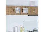 Vidaxl Armadio Da Cucina Artisan Oak 80 X 31 X 40 Cm Materiale A Base Di Legno