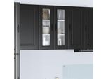Vidaxl Armadio Da Cucina Con Ripiano Nero 60 X 31 X 80 Cm Materiale A Base Di Legno
