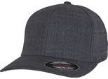 Flexfit By Yupoong Unisex Fine Melange Baseball Cap RW7707 (S-M) (Charcoal)