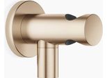 Coude De Raccordement Mural Dornbracht Avec Support De Douche IntéGré, Rosace Ronde 60Mm, 28490660-46, 28490660-46