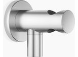 Coude De Raccordement Mural Dornbracht Avec Support De Douche IntéGré, Rosace Ronde 60Mm, 28490660-93, 28490660-93
