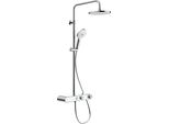 Duravit Shower Systems,SystèMe De Douche Shelf 1050, 2 Consommateurs, Chrome/Blanc Chrome Brillant, TH4380008005, TH4380008005