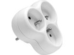 Distributore A 3 Vie Con Messa A Terra, Bianco, Elgortech RT-30CA