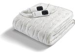 Imetec 16882 Scaldasonno Coprimaterasso Elettrico Matrimoniale Cotone Bianco