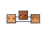 Vidaxl Appendiabiti Da Parete 90X1X35 Cm In Legno Massiccio Di Acacia E Ferro