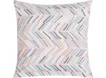 Federa In Cotone - 40X40 Cm - Grigio,Bianco,Blu,Salmone