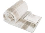 Coperta Korall Flutto - Naturale,Beige,Grigio - 150X200
