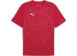 Puma Teamcup Maglia Da Allenamento Uomo Rosso Argento Taglia S