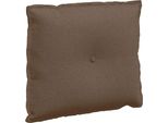 Vidaxl Cuscino Per Lo Schienale Marrone 60 X 19 X 50 Cm In Tessuto