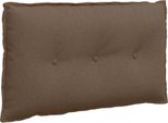 Vidaxl Cuscino Schienale Marrone 80 X 19 X 50 Cm In Tessuto
