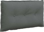 Vidaxl Cuscino Per Lo Schienale Grigio Scuro 80 X 19 X 50 Cm In Tessuto