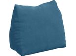 Vidaxl Cuscino Per Lo Schienale Blu 60 X 20 X 50 Cm In Velluto A Coste