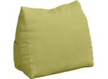 Vidaxl Cuscino Per Lo Schienale Verde Chiaro 60 X 20 X 50 Cm In Tessuto