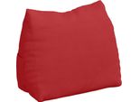 Vidaxl Cuscino Per Schienale Rosso 45 X 20 X 35 Cm In Tessuto