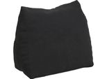 Vidaxl Cuscino Per Lo Schienale Nero 60 X 20 X 50 Cm In Tessuto A Coste