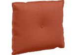 Vidaxl Cuscino Per Lo Schienale Rosso-Arancio 60 X 50 Cm In Tessuto A Coste