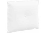 Vidaxl Cuscino Schienale Bianco 60 X 19 X 50 Cm In Tessuto