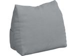 Vidaxl Cuscino Per Lo Schienale Grigio Chiaro 60 X 20 X 50 Cm In Tessuto
