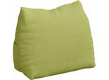 Vidaxl Cuscino Per Lo Schienale Verde Chiaro 45 X 20 X 35 Cm Tessuto