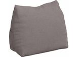 Vidaxl Cuscino Schienale Taupe 45 X 20 X 35 Cm In Tessuto
