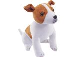 Cane Jack Russell Terrier Di Peluche Con Suono - 18 Cm
