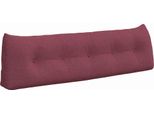 Vidaxl Cuscino Schienale Rosso Vino 160 X 24 X 50 Cm Tessuto