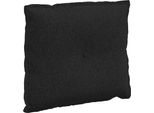 Vidaxl Cuscino Per Schienale Nero 60 X 19 X 50 Cm In Tessuto