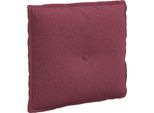 Vidaxl Cuscino Schienale Rosso Vino 50 X 19 X 45 Cm In Tessuto