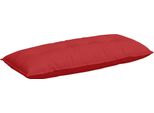 Vidaxl Cuscino Per Schienale Rosso 120 X 19 X 50 Cm In Tessuto