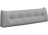 Vidaxl Cuscino Di Schienale Grigio Nuvola 160 X 24 X 50 Cm In Tessuto
