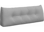 Vidaxl Cuscino Di Schienale Grigio Nuvola 120 X 24 X 50 Cm Tessuto