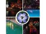Luce Galleggiante Del Loto, Luce Del Loto, Luce Solare Dello Stagno, Luce Del Giardino, Luce Del Led