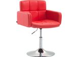 Poltrona, Poltroncina - Pelle Finta - Girevole A 360° | Colore: Rosso