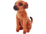 Cane Di Peluche Mutt Scuro Con Suono - 18 Cm