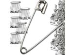 Spille Di Sicurezza Per Sarti 50 Pezzi Set Di Spille Di Sicurezza Piccole 28 Mm Argento