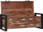 Vidaxl Cassapanca 80 X 30 X 30 Cm In Legno Massiccio Di Recupero