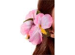 Smiffys - Hibiscus - Fermacapelli - Poliestere, Plastica SM139 (Taglia Unica) (Rosa)