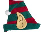 Smiffys - Cappello Da Elfo Unisex - Accessorio Per Costumi SM154 (Taglia Unica) (Rosso/Verde)