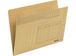 100X Leitz 2430-00-00 Cartella Verticale In Cartone Marrone Naturale
