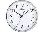 Atlanta 4317 Orologio Da Parete Analogico Al Quarzo Argento Rotondo Silenzioso Senza Ticchettio