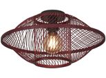 Good & Mojo Deckenleuchte "Maui", Rot (Burgund), 1, Ø 50Cm H: 25Cm, Leuchten, Deckenleuchte