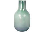 Tischvase GOEBEL Silver Stone, grün, H:34cm Ø:17,5cm, Glas, Vasen, Vase aus Glas, Höhe ca. 34 cm