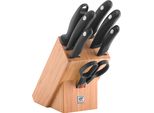 Messerblock Zwilling "Style", Beige (Natur), MesserblöCke, Messerblock, EisgehäRtete Klingen